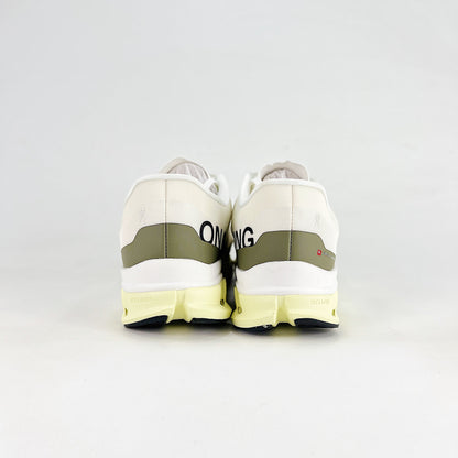 On Running Cloudmonster – White, Olive & Hay Unisex Maximum Cushion Running Shoes