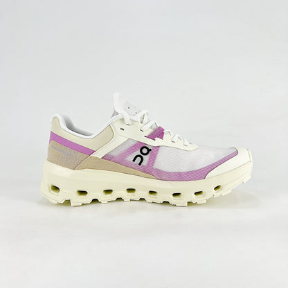 On Running Cloudvista – White & Lilac & Beige Unisex Lifestyle Running Shoes
