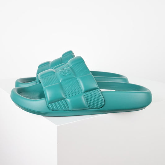L***V Waterfront Slide Sandals — Monogram Embossed Waterproof Pool Beach Slippers