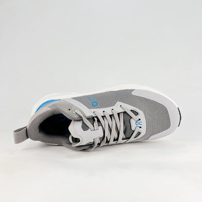 On Running Cloudmonster – Grey & Cobalt Blue Unisex Maximum Cushion Road Running Shoes