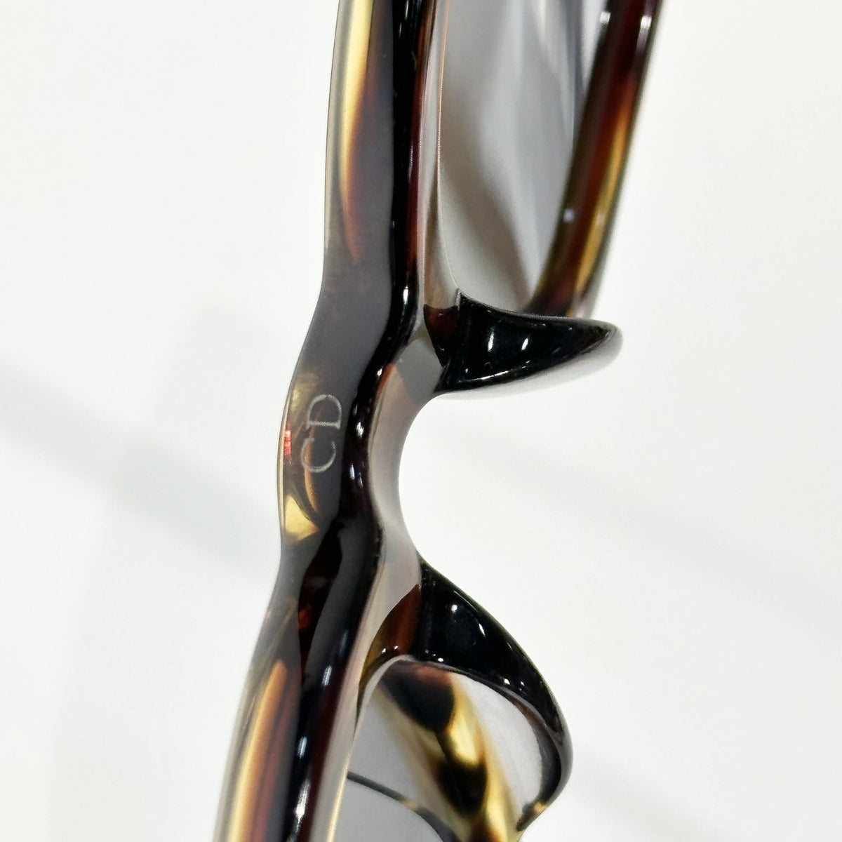 D**R BlackSuit Square Sunglasses | Havana Striped Acetate Frame & Dark Grey Lenses