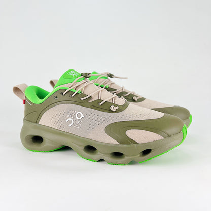 On x Loewe Cloudaway – Sand & Olive Green Unisex Premium Collaboration Lifestyle Sneakers