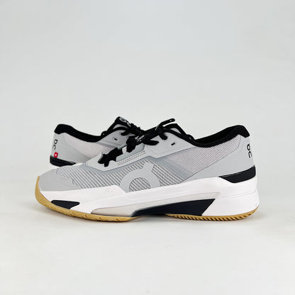 On The Roger Pro Padel – Ice Grey & White Unisex Breathable Anti-Slip Shock-Absorbing Padel Court Shoes