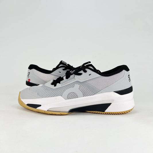 On The Roger Pro Padel – Ice Grey & White Unisex Breathable Anti-Slip Shock-Absorbing Padel Court Shoes