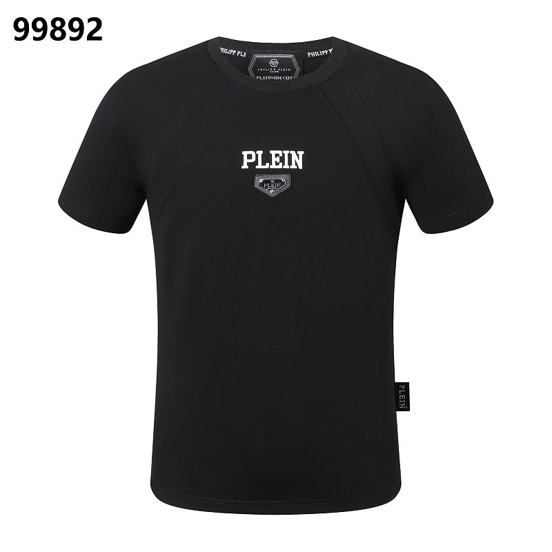 P**P Men's Personal Trainer Wellness Logo Emblem T-Shirt | Black White