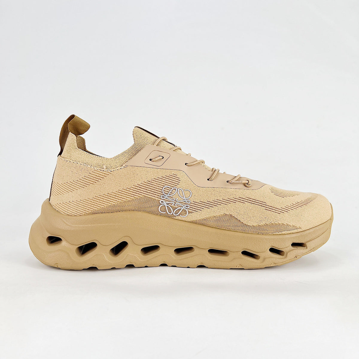 Loewe × On Cloudsurfer – Unisex Lightweight Breathable Luxury Collaborative Running Shoes | Sand & Desert Tan