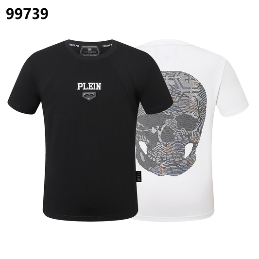 P**P Men's Night Out Logo Emblem T-Shirt | Black White
