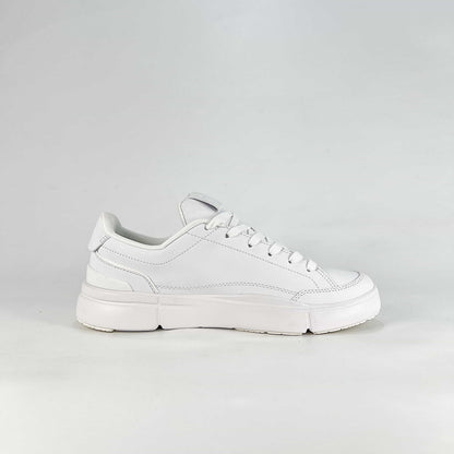 On The Roger Advantage – Triple White Unisex Premium Leather Retro Tennis Lifestyle Sneakers