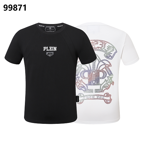 P**P Men's Ivy League Campus Logo Emblem T-Shirt | Black White