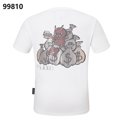 P**P Men's Art Gallery Logo Emblem T-Shirt | Black White