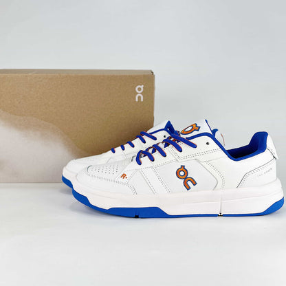 On THE ROGER CH Varsity – White & Royal Blue Unisex Premium Tennis-Inspired Lifestyle Sneakers