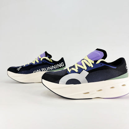 On Running Cloudeclipse – Black, Indigo & Neon Women's High-Performance Running Shoes