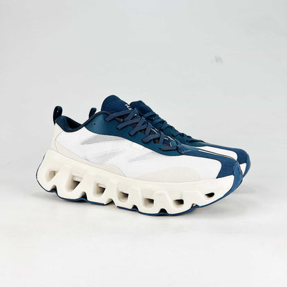 On Cloudswift K-Tech – White & Navy Blue Unisex Lightweight Comfortable Versatile Lifestyle Sneakers