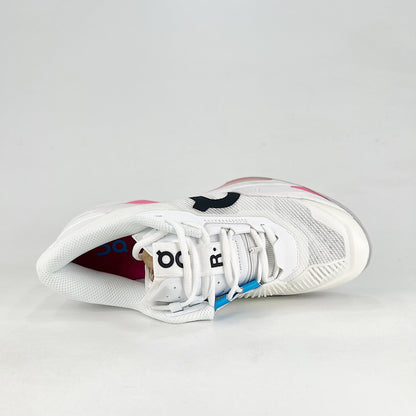 On The Roger Pro Fire – White & Hot Pink Unisex Breathable Anti-Slip Tennis Shoes