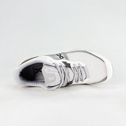 On Running Cloudnova – White & Olive Green Unisex Lifestyle Running Shoes