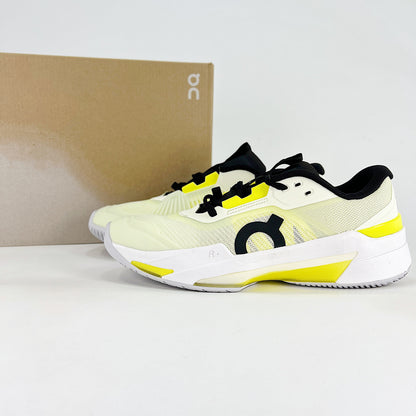 On The Roger Pro Fire – Ivory White & Neon Yellow Unisex Breathable Anti-Slip Tennis Shoes