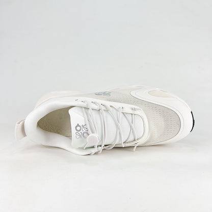 Loewe × On Cloudsolo – Unisex Lightweight Breathable Luxury Collaborative Running Shoes | White & Pearl Gray