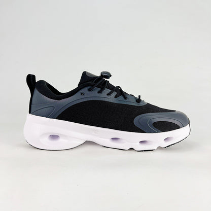 Loewe × On Cloudsolo – Unisex Lightweight Breathable Luxury Collaborative Running Shoes | Black & Slate Gray