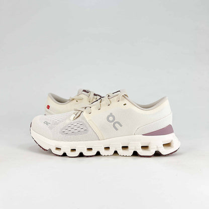 On Cloud X 4 – Ivory & Mauve Rose Women's Versatile Training & Lifestyle Shoes