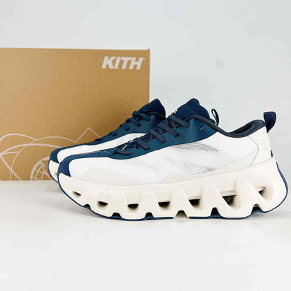 On Cloudswift K-Tech – White & Navy Blue Unisex Lightweight Comfortable Versatile Lifestyle Sneakers