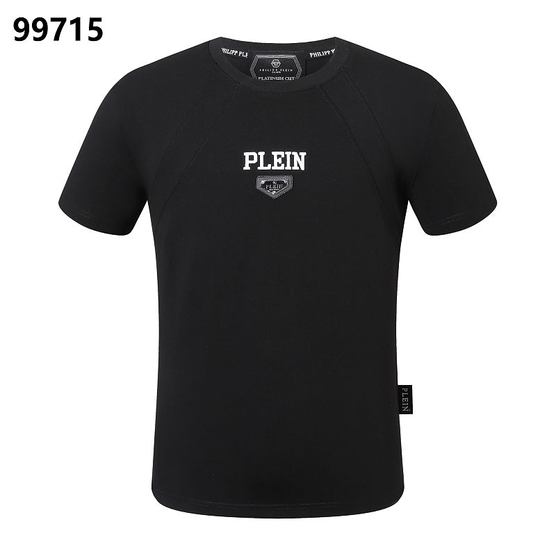 P**P Men's Night Out Logo Emblem T-Shirt | Black White