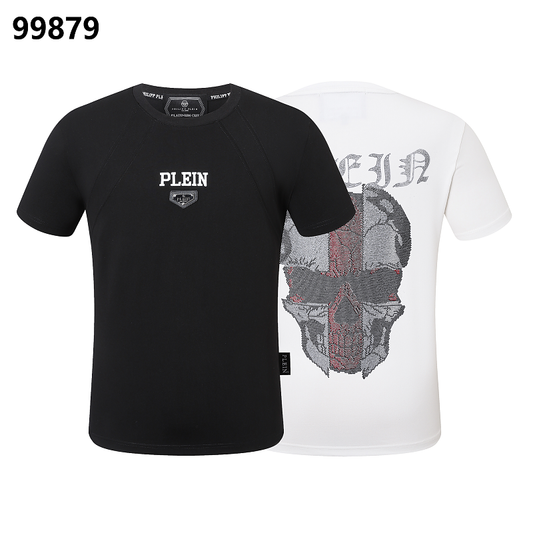 P**P Men's Art Collector Logo Emblem T-Shirt | Black White