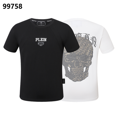 P**P Men's Recovery Day Logo Emblem T-Shirt | Black White