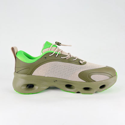 On x Loewe Cloudaway – Sand & Olive Green Unisex Premium Collaboration Lifestyle Sneakers