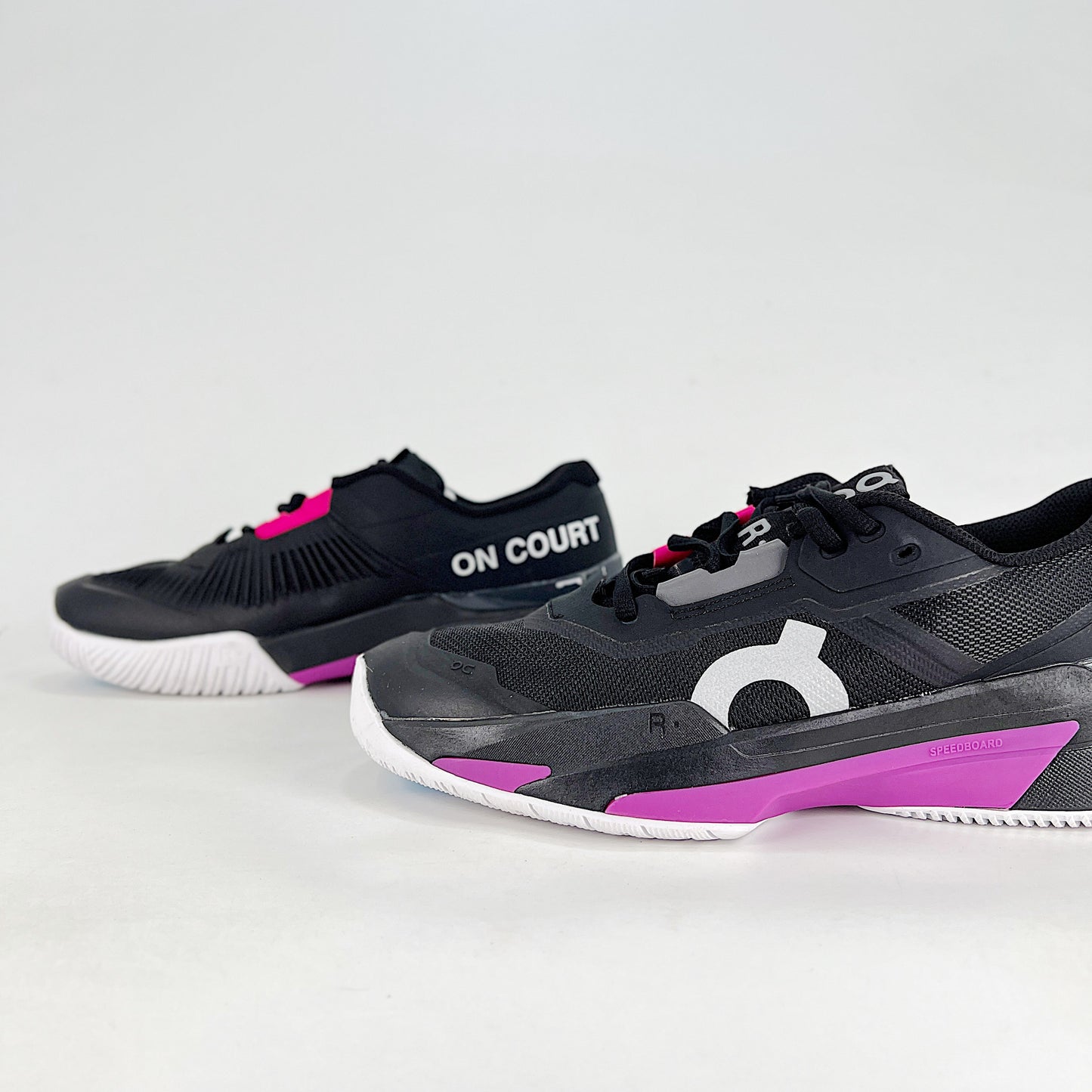 On The Roger Slam – Black & Violet Purple Unisex Breathable Anti-Slip Tennis Shoes