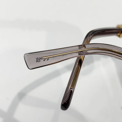 D**R Small Round Oval Sunglasses | Gloss Black Acetate, Crystal-Set DIOR Letter Temple Block, Gold Metal Nose Bridge, Flat Dark Grey Lenses
