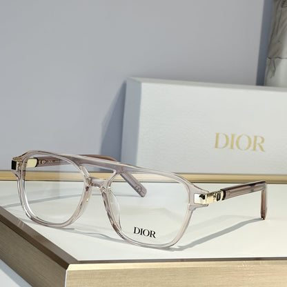 D**R Square Optical Eyeglasses Frame | Transparent Acetate, Clear Lenses & Silver CD Logo Hinge | 6 Colorways