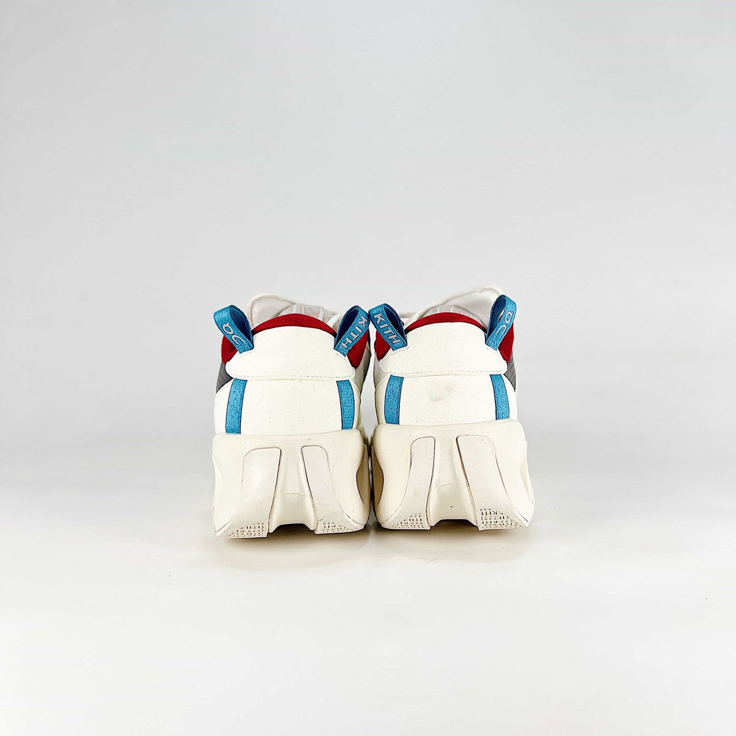 On x KITH K-Tech 2 – White, Navy Blue & Cyan Unisex Limited Edition Lifestyle Shoes