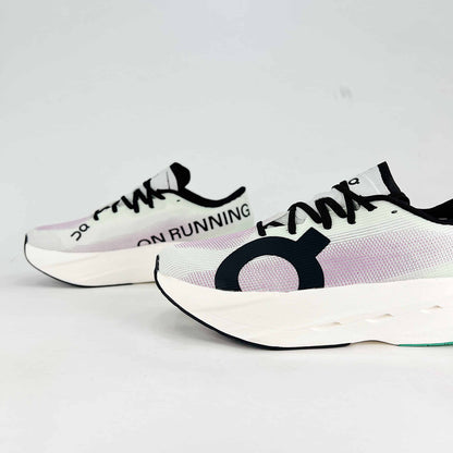 On Running Cloudboom Echo – White & Lavender Women's Lightweight Racing Shoes