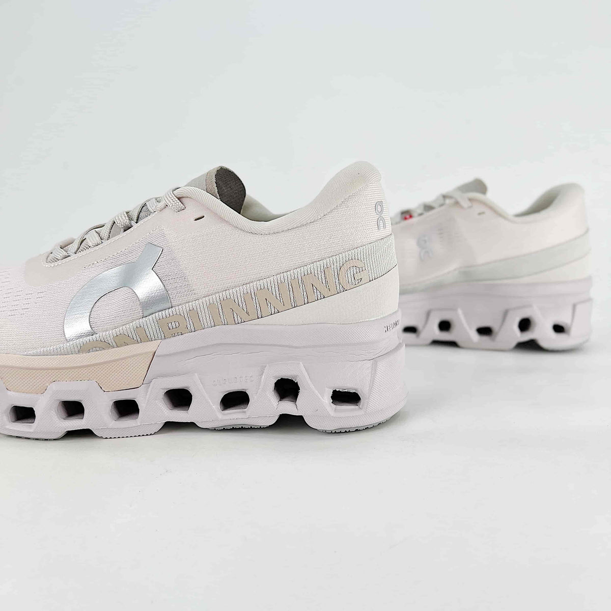 On Cloudmonster 2 – Unisex Lightweight Breathable Maximum Cushioning Running Shoes | Pearl White & Silver