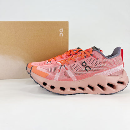On Cloudsurfer Trail – Rose Terracotta & Burnt Orange Unisex Lightweight Breathable Trail Running Shoes