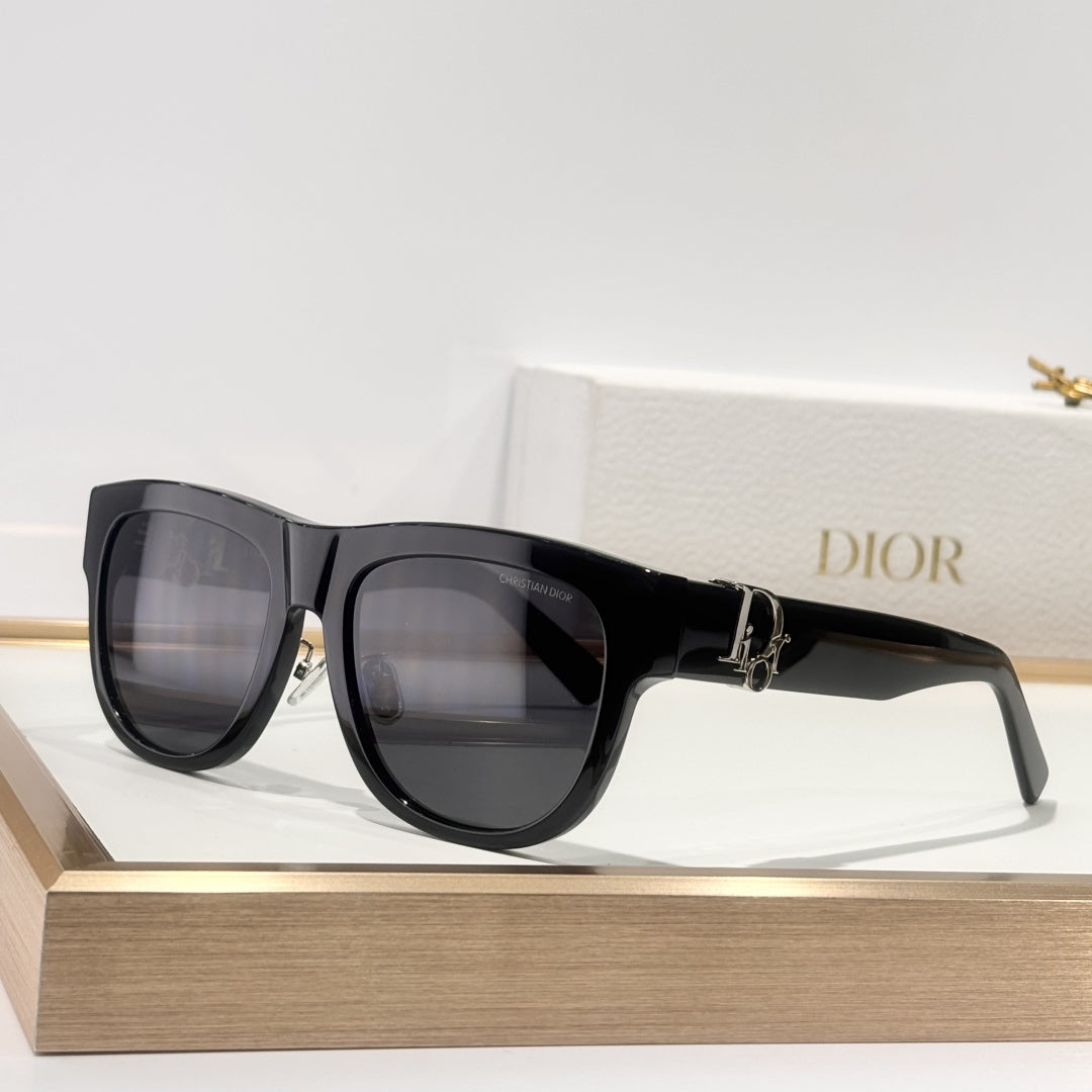 D**R Square Cat-Eye Sunglasses | 6 Colors incl. Black & White Two-Tone, CD Letter Hinge, Gradient & Flat Lenses
