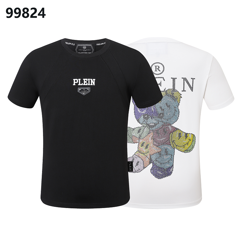 P**P Men's Members Club Logo Emblem T-Shirt | Black White