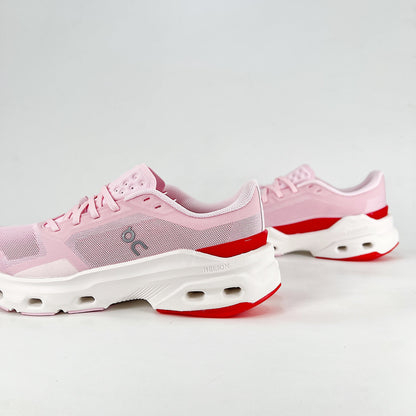 On Running Cloudmonster – Blossom & Red Women's Maximum Cushion Running Shoes