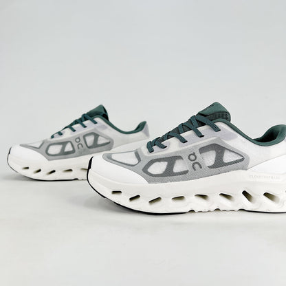 On Cloudtilt Remix – Glacier White & Forest Green Unisex Comfortable Supportive Running & Lifestyle Shoes