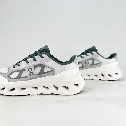 On Cloudtilt Remix – Glacier White & Forest Green Unisex Comfortable Supportive Running & Lifestyle Shoes