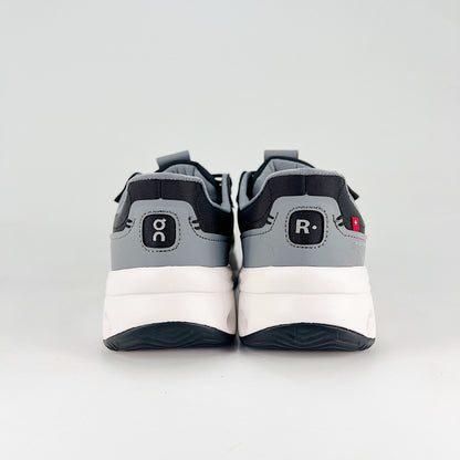 On The Roger Clubhouse Pro – Black & Steel Grey Unisex Premium Tennis-Inspired Lifestyle Sneakers