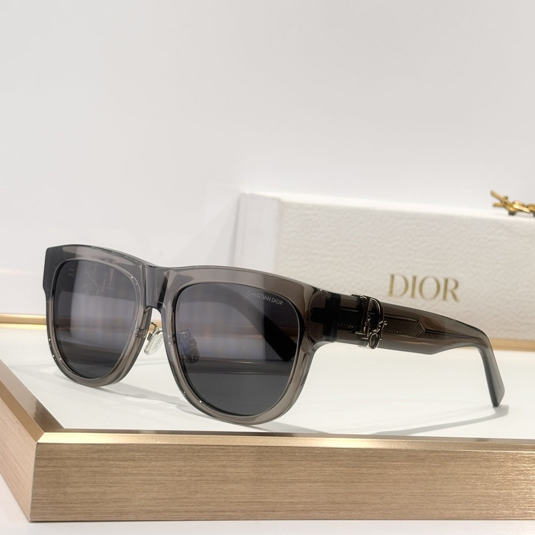 D**R Square Cat-Eye Sunglasses | 6 Colors incl. Black & White Two-Tone, CD Letter Hinge, Gradient & Flat Lenses