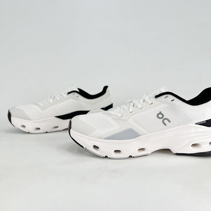 On Running Cloudmonster – White & Black Unisex Maximum Cushion Running Shoes