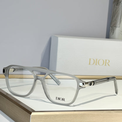 D**R Square Optical Eyeglasses Frame | Transparent Acetate, Clear Lenses & Silver CD Logo Hinge | 6 Colorways