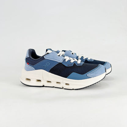 On Cloudnova Form – Navy Blue & Steel Blue Unisex Retro-Inspired Lightweight Lifestyle Sneakers