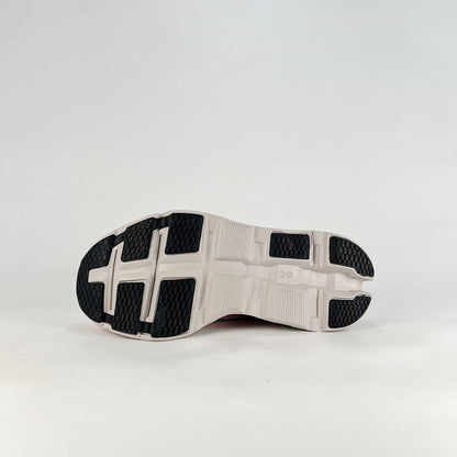 On Running Cloudmonster – White & Red Unisex Maximum Cushion Running Shoes