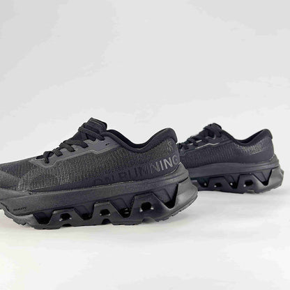 On Cloudmonster 3 Hyper – Women's Lightweight Breathable Maximum Cushioning Running Shoes | All Black