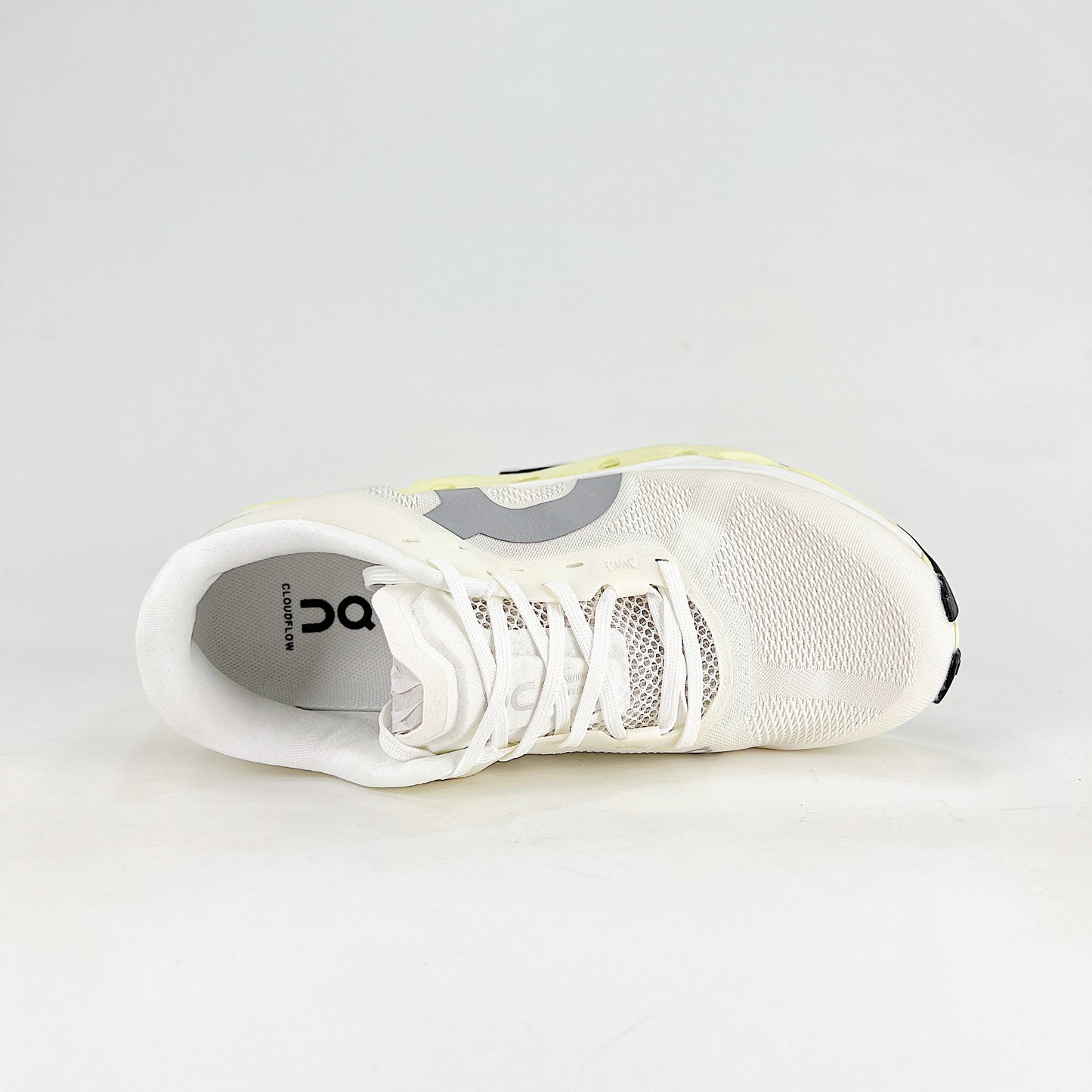On Running Cloudmonster – White, Olive & Hay Unisex Maximum Cushion Running Shoes