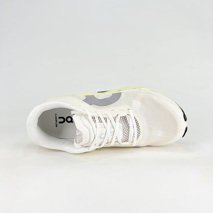 On Running Cloudmonster – White, Olive & Hay Unisex Maximum Cushion Running Shoes