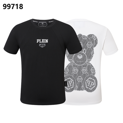 P**P Men's Investment Piece Logo Emblem T-Shirt | Black White
